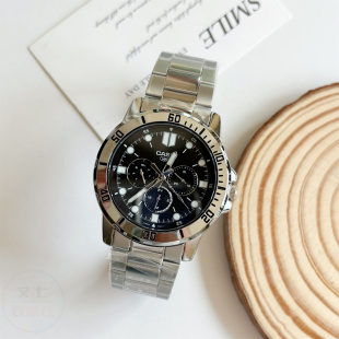 VD01 VD300D CASIO卡西欧手表男商务防水钢带休闲石英MTP