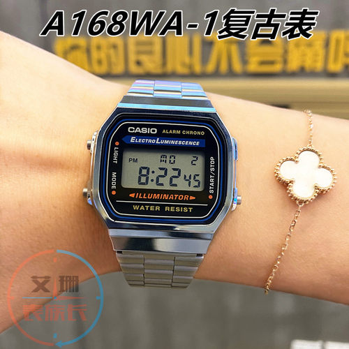 casio复古时尚方块男女手表