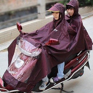 暴龙摩托车雨衣电动车雨衣双人加大加厚雨披男女士单人电瓶车雨衣