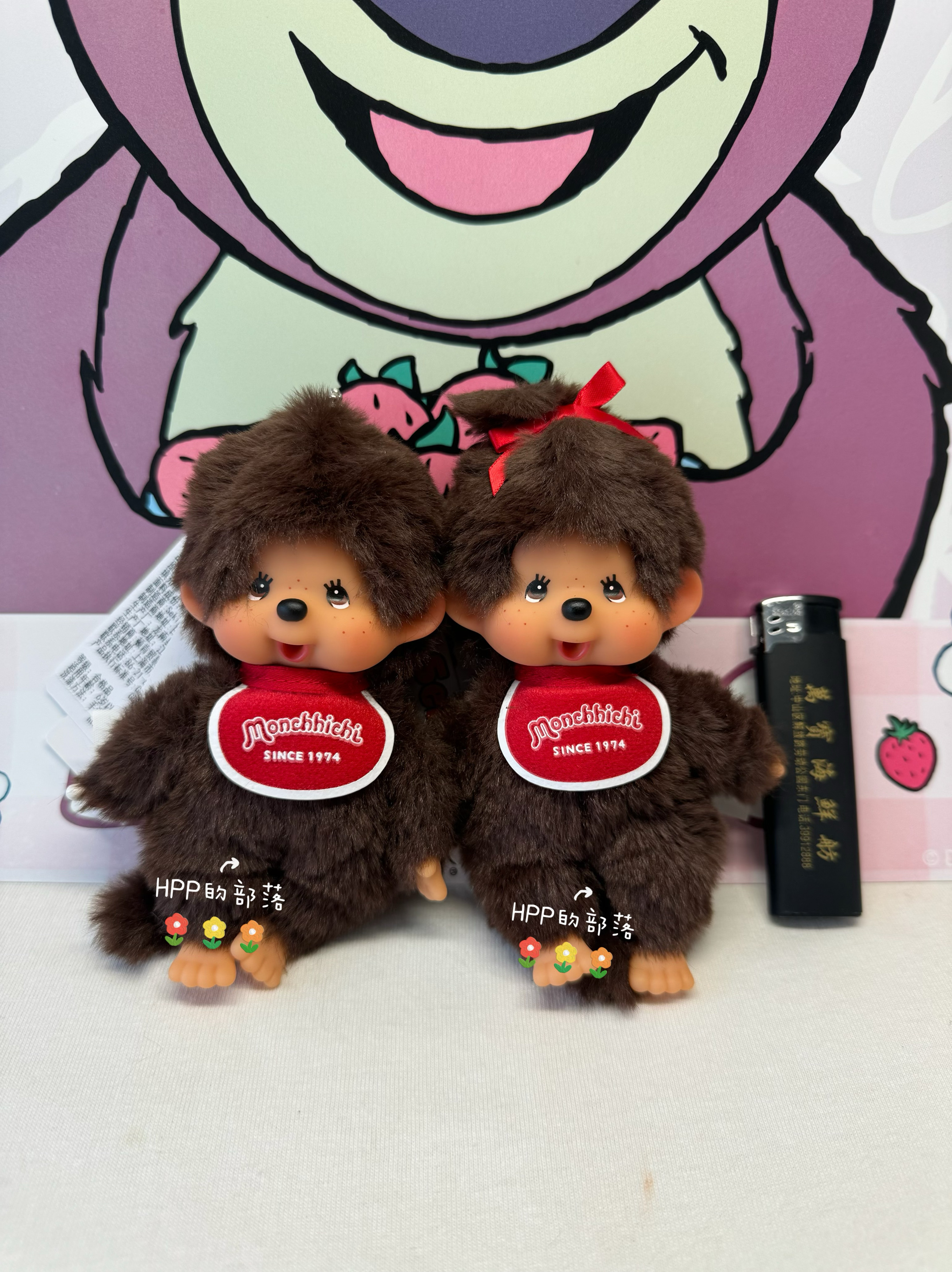 日本正版 Monchhichi 蒙奇奇 基本款 围兜 SS号 男女生 挂件 现货