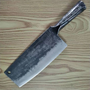 越南纯手工锻打菜刀弹簧钢锰钢斩切两用斩鸡鸭专用一体进口钢开刃