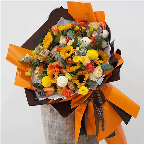 母亲节鲜干花束巨型超大玫瑰绣球冰淇淋速递同城武汉成都杭州生日