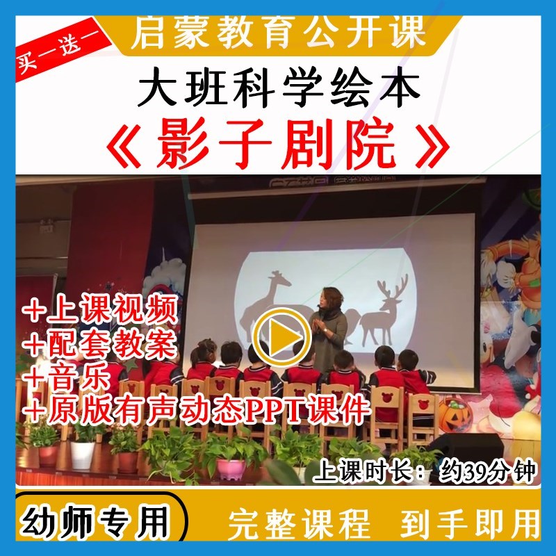幼儿园优质公开课大班科学绘本活动影子剧院教案课件ppt