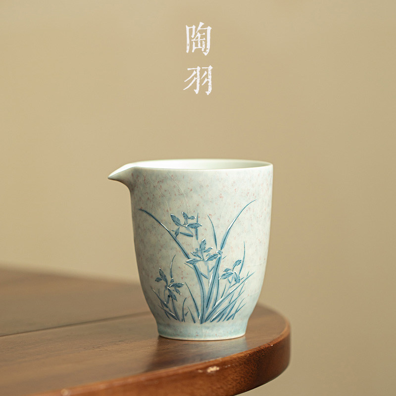 苏打烧冰姿雪兰公道杯家用防烫分茶器轻奢陶瓷功夫茶具茶海公杯