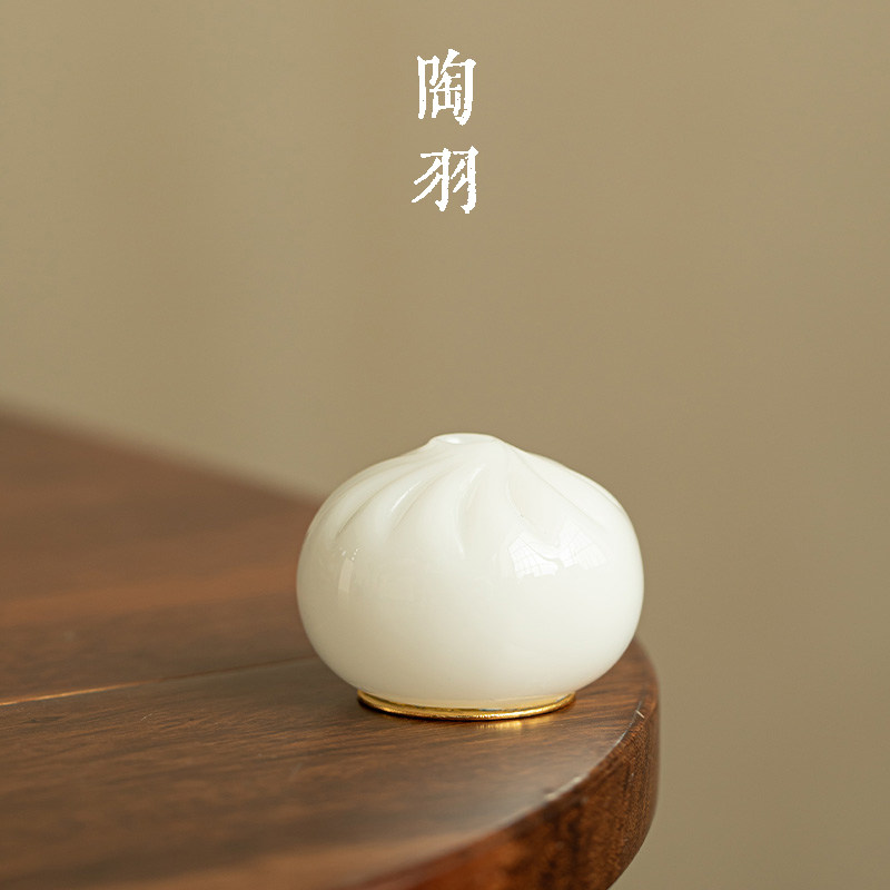 璞玉招财进宝小福包茶桌摆件茶宠盖碗茶壶盖置功夫茶具茶玩可养,餐饮具,茶道/零配,淘宝优惠券,粉丝福利购,淘宝优惠卷