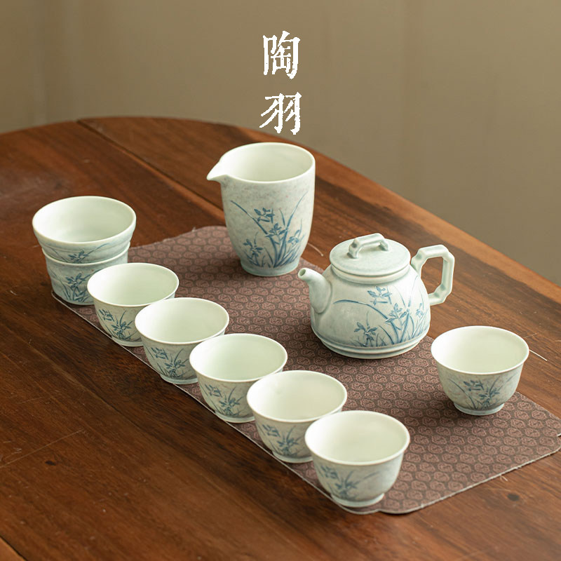 苏打烧冰姿雪兰正德壶家用陶瓷茶壶茶杯防烫茶海公杯功夫茶具套装