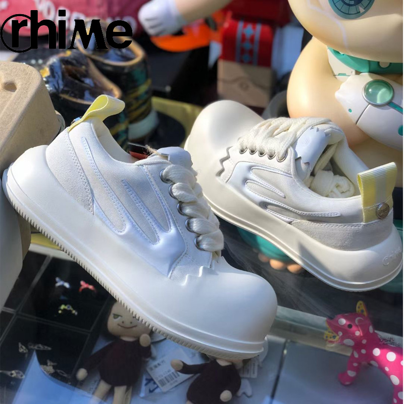 卓沅Rhime官网正品蛋壳鞋面包潮流明星同款低帮男女情侣款帆布鞋