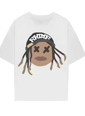 RHIME x 24KGoldn明星同款正品联名美式潮流嘻哈男女T恤创意短袖