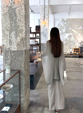 MaxMooroe清冷白开水%清冷富家千金针织薄款披肩罩衫女夏显瘦上衣