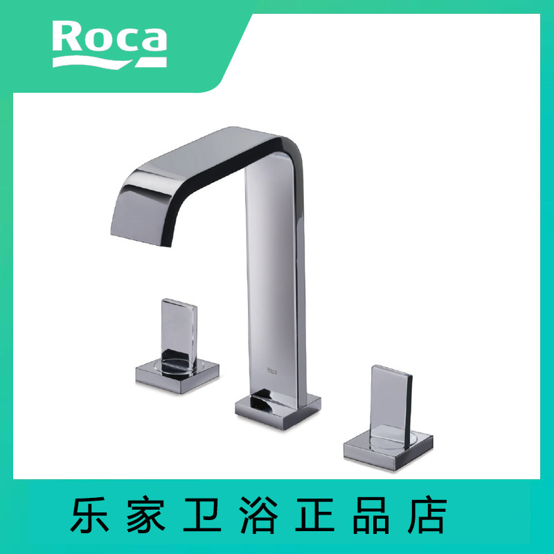 乐家ROCA卫浴 芙乐台式三孔洗脸盆龙头5A4432C0N双把手全铜冷热水