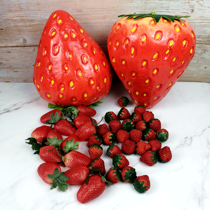 仿真水果塑胶泡沫大草莓模型摆件