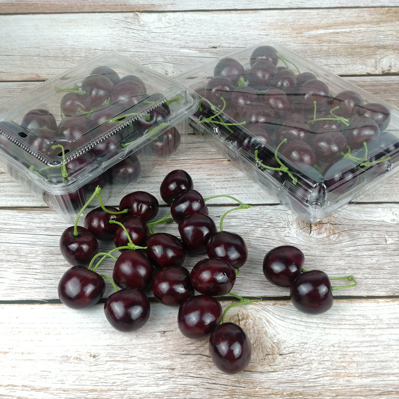 车厘子樱桃水果店枣红色精品模型