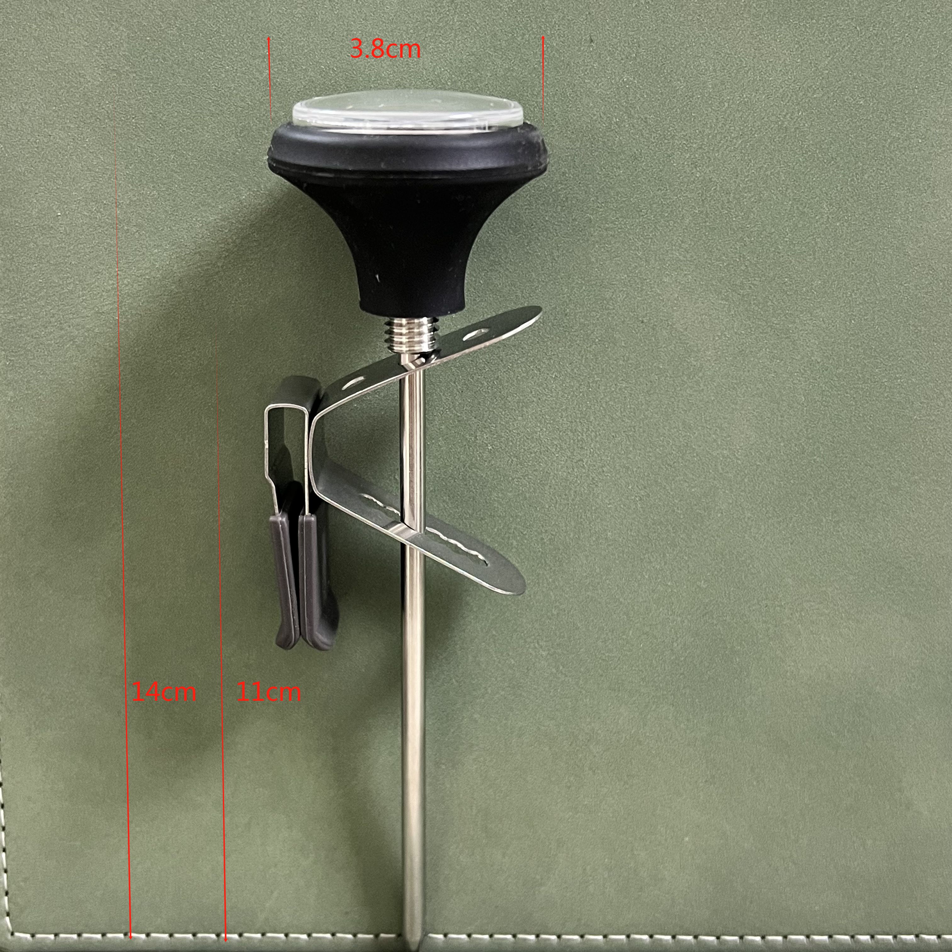 Tiamo手冲咖啡温度计咖啡壶配套拉花可夹不锈钢探针温度表hk0435