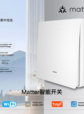 WiFi涂鸦智能开关matter协议app远程控制支持alexahomeki按键开关