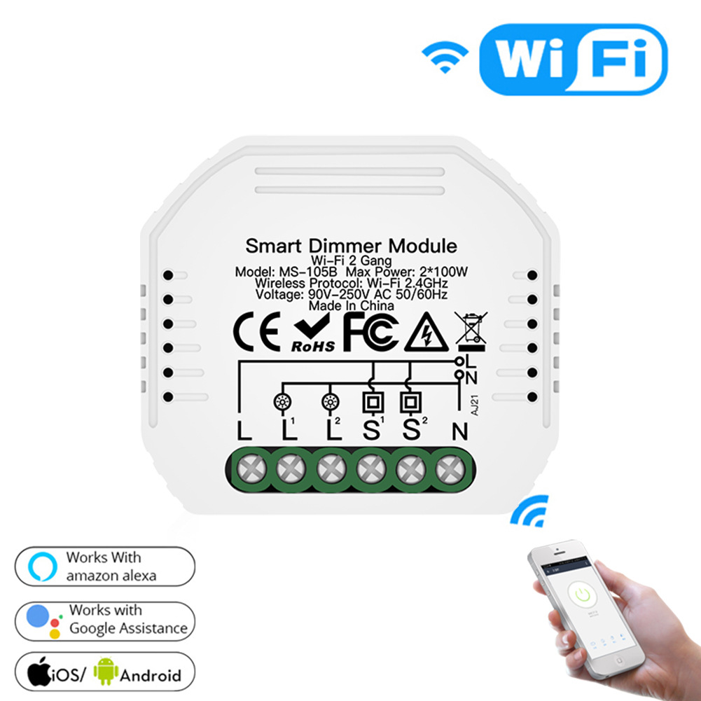 wifi涂鸦智能家居调光开关通断器