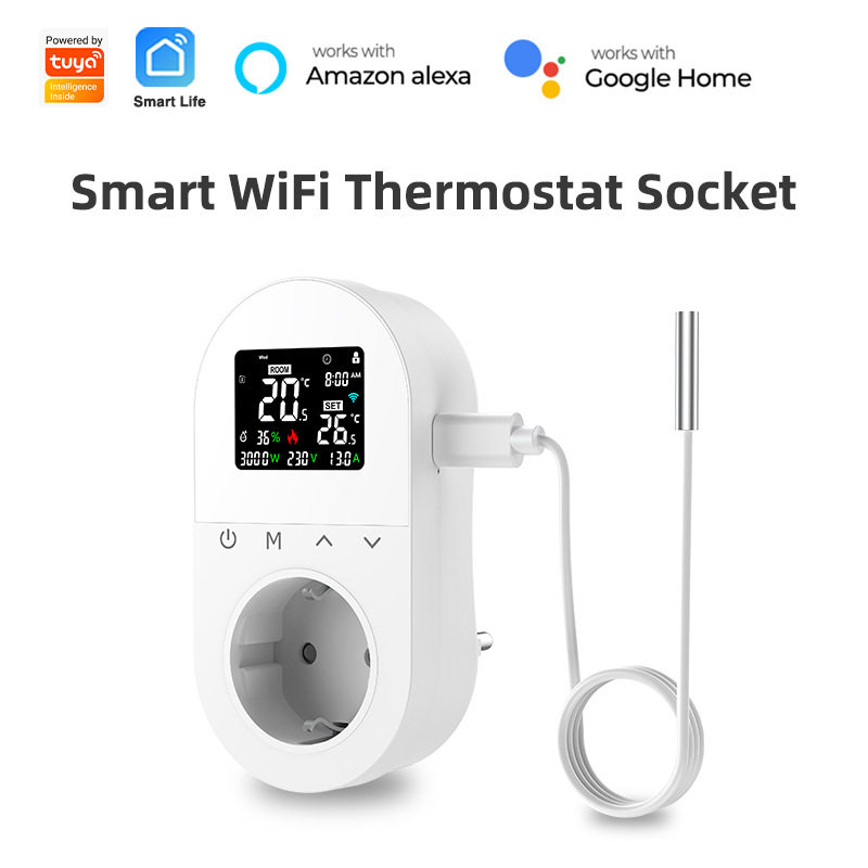 涂鸦WiFi智能恒温器插座带计时器