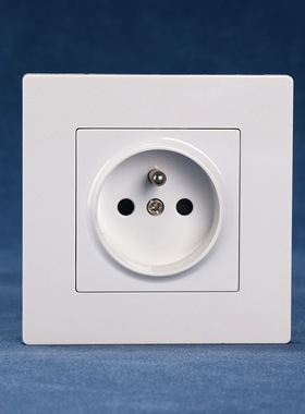 欧规插座86型法插16A 250V PC面板french socket  ce认证