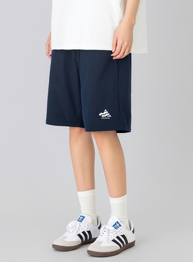 MANNSTU 夏季日系街头休闲纯色直筒五分裤女中性松紧抽绳腰短裤男