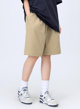 MANNSTU 2026夏季休闲工装直筒短裤男女同款街头中性纯色五分裤