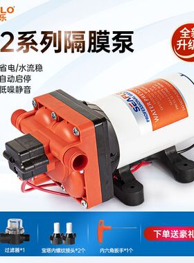 seaflo42系列隔膜泵12V24伏房车直流增高压自吸泵自动船家用水泵