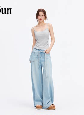 Abun【性价比首选】春夏无痕带胸垫打底上衣女外穿美背吊带四色