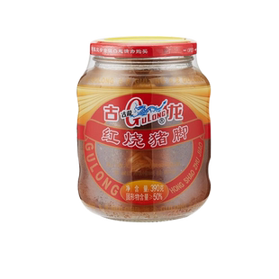 古龙红烧猪脚罐头390g*3罐酱香猪蹄熟食卤猪肉排骨即食储备食品