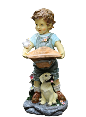 庭院园艺卡通人物小孩装饰摆件