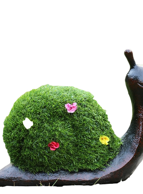 庭院动物草皮植绒蜗牛幼儿园摆件