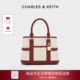 30782784 CHARLES&KEITH26春新款 CK2 1帆布大容量轻便手提托特包