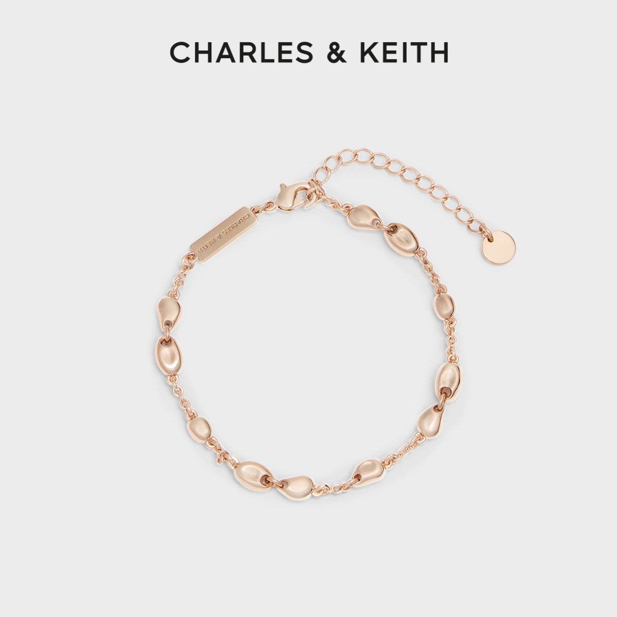 CHARLES&KEITH26秋季新款CK5-12120492水滴系列配饰手链手镯项链 - 实物图
