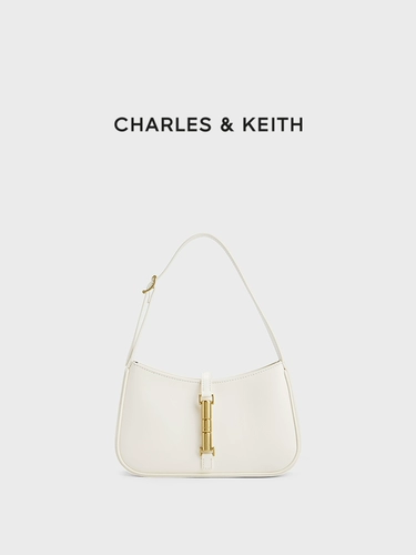 CHARLES&KEITH Демисезонная портативная сумка подмышку, шоппер, сумка через плечо, французский стиль