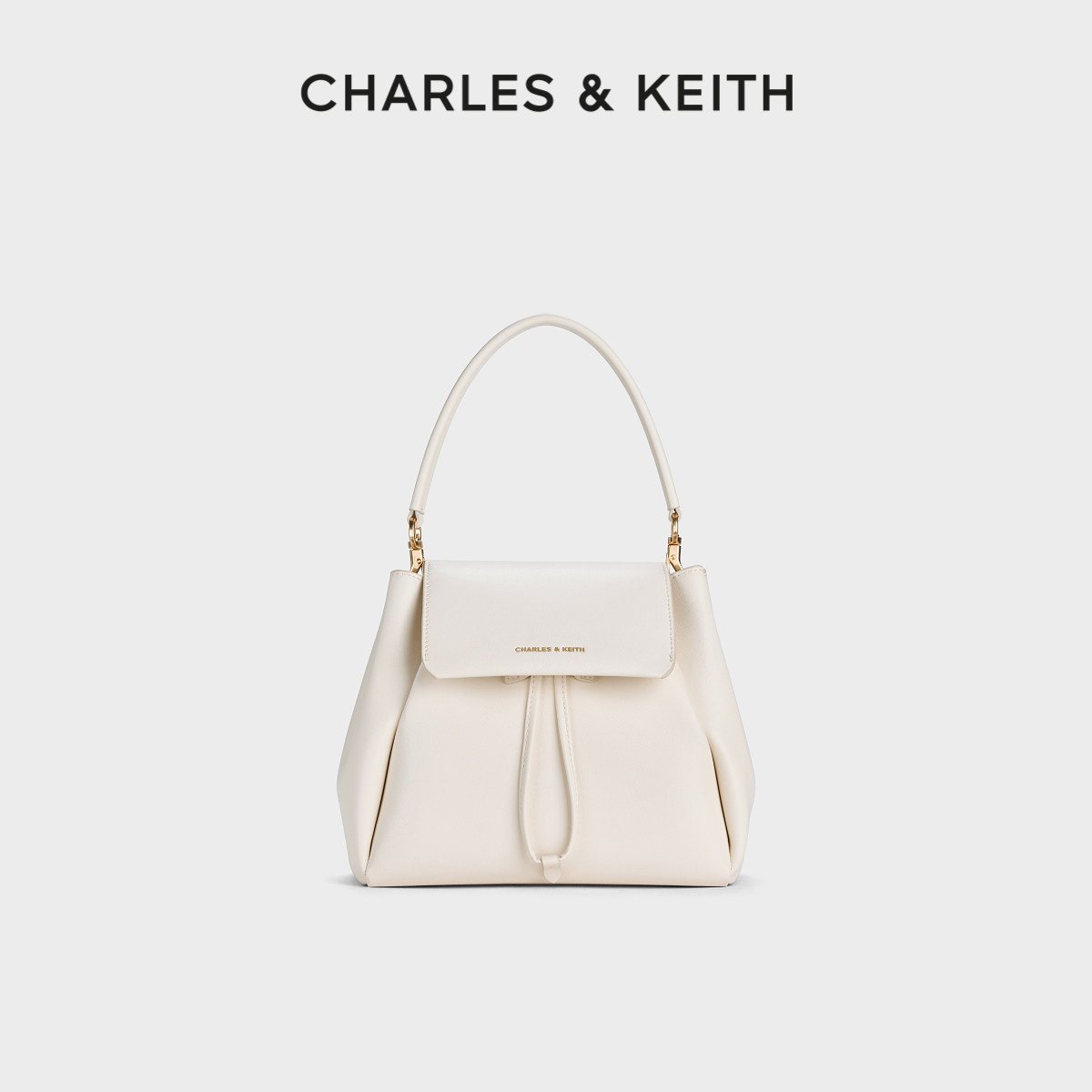 CHARLES&KEITH26夏季新款CK2-60840692抽绳手提双肩包单肩斜挎包