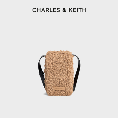 CHARLESKEITH毛绒斜挎手机包女包