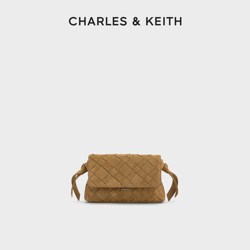 绒面编织斜挎包CHARLES&KEITH