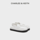 CHARLES&KEITH秋冬女鞋 女 后绊带凉鞋 CK1 70381107休闲厚底勃肯鞋
