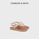 CK1 CHARLES&KEITH24夏新款 618同价 70580228夹趾罗马沙滩凉鞋