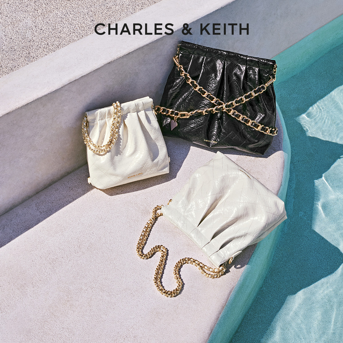 【毕业礼物】CHARLES&KEITH女CK2-40671449单肩托特包流浪包婚包