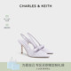 新款 婚鞋 CK1 凉鞋 60361556蝴蝶结尖头高跟鞋 CHARLES&KEITH26春季