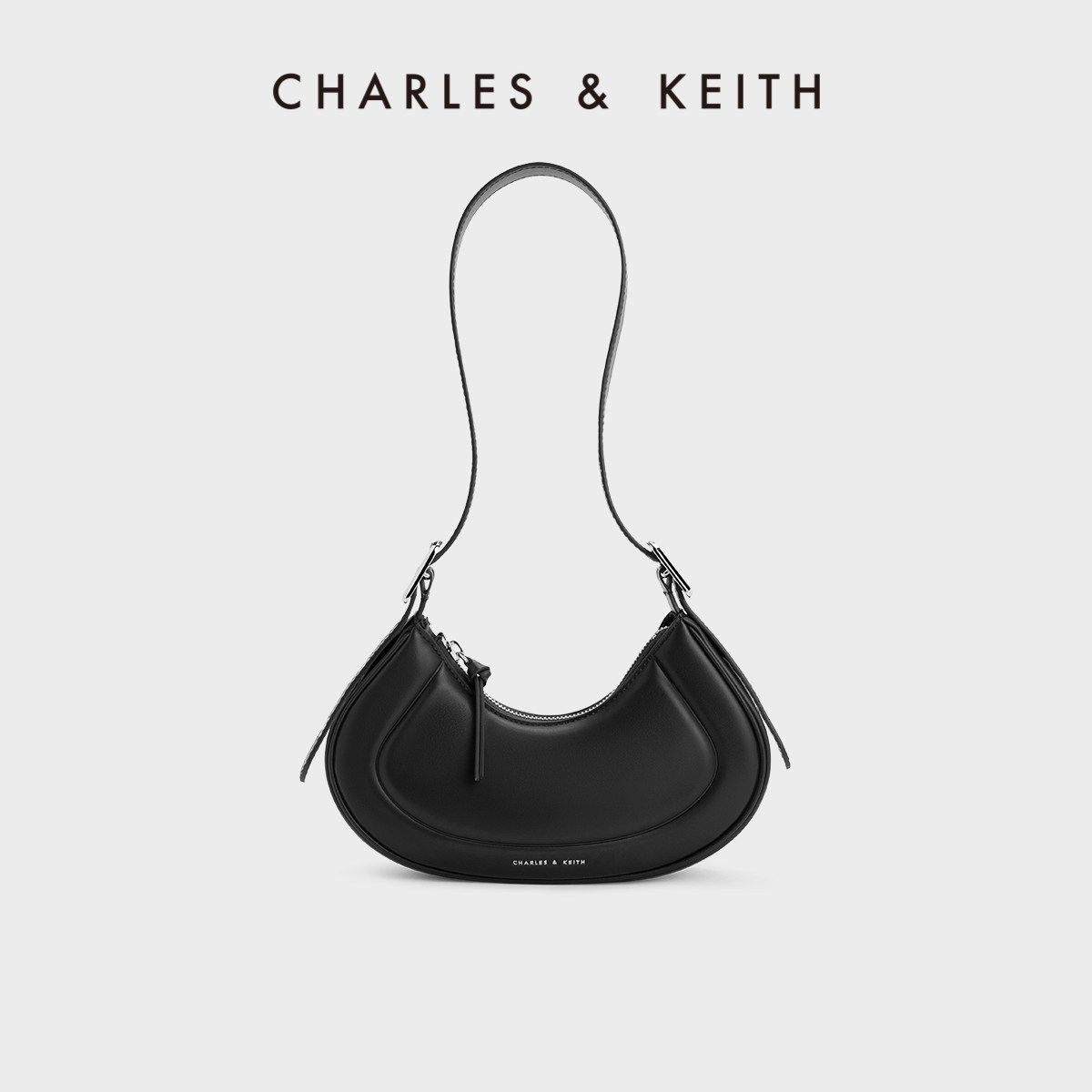 CHARLES&KEITH23秋冬新款CK2-20271258单肩腋下包豌豆包新月包女高性价比高么？