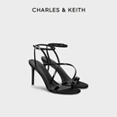 一字带高跟细带罗马凉鞋 60361604法式 CK1 CHARLES&KEITH26春新款