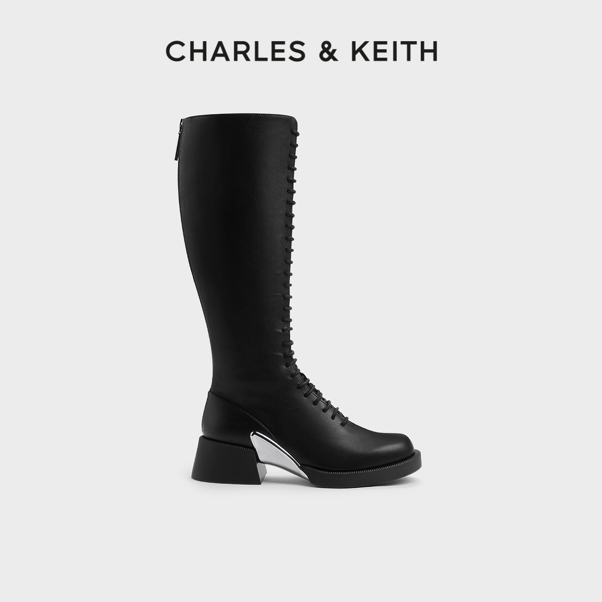 CHARLES&KEITH高筒骑士靴
