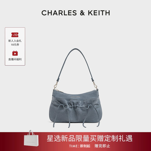 芭蕾蝴蝶结腋下包CHARLES＆KEITH