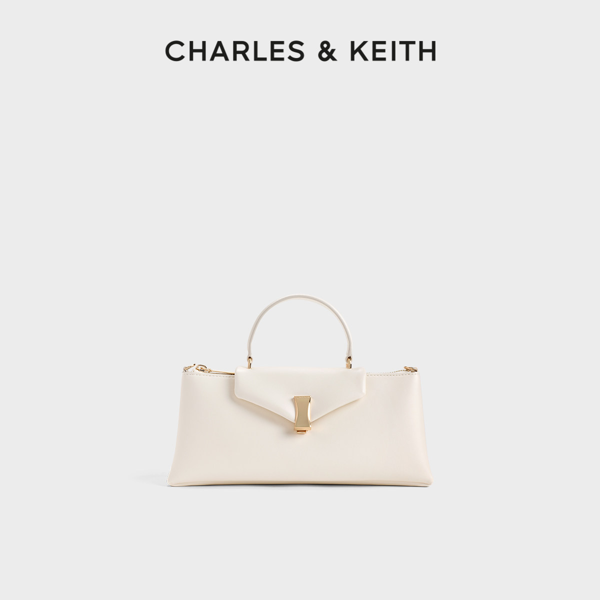CHARLES＆KEITH26夏新款CK2-50271764简约风手提小方包单肩斜挎包