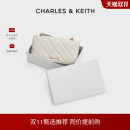 CHARLES&KEITH秋冬女包CK6 10680924油画菱格链条钱包小方包女包