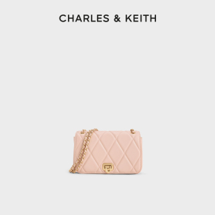菱格链条单肩斜挎小方包 20671747时尚 CHARLES&KEITH25秋新款 CK2