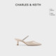 CHARLES&KEITH24春新款 60920353亮钻尖头穆勒拖鞋 CK1 520礼物