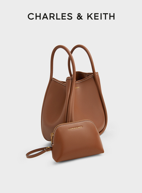 CHARLES&KEITH25秋新款CK2-30782647大容量通勤单肩托特包子母包