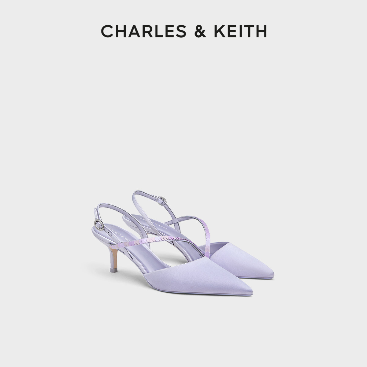 优雅尖头高跟凉鞋CHARLES&KEITH图片
