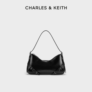 女包CK2 CHARLES&KEITH夏季 20671702腰带设计拉链斜挎单肩腋下包