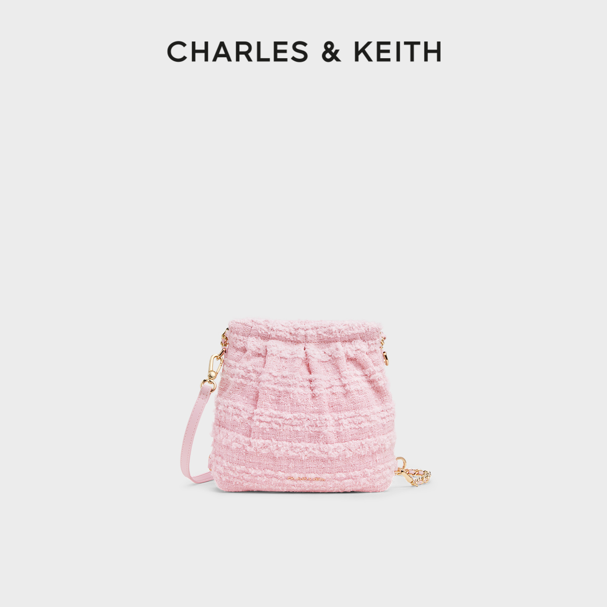 CHARLESKEITH流浪包银色蝴蝶结